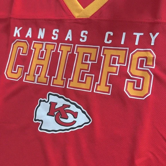 Lot of 2x NWT [Nike] & [NFL] Kansas City Chiefs NFL Jersey & Shirt Youth L 14/16 - Picture 12 of 13